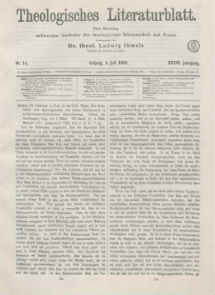 225-227 [Rezension] Döller, Johannes, Die Reinheits- und Speisegesetze des Alten Testaments in religionsgeschichtlicher Beleuchtung