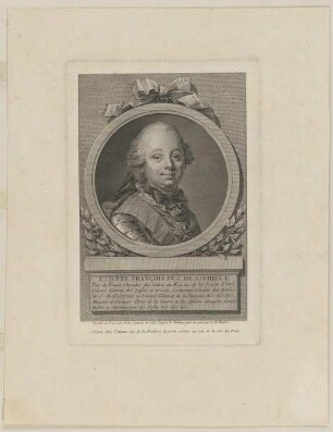 Bildnis des Etienne François de Choiseul