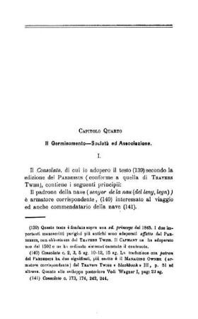 Capitolo Quarto. Il Germinamento - Società ed Associazione.