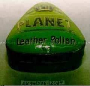Blechdose für "PLANET Leather Polish No 6"
