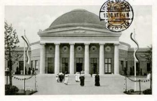 Betonhalle [Intern. Baufachausstellung mit Sonderausstellungen Leipzig 1913 : Offizielle Postkarte]
