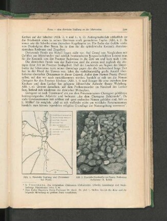 Abb. 1. Slawische Siedlung und Ortsnamen bei Preetz ; Abb. 2. Slawische Herdstelle von Preetz [...]