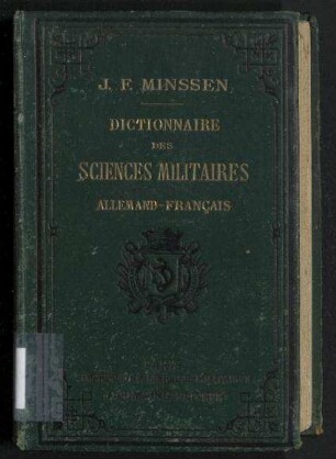 Dictionnaire des Sciences Militaires - Allemand-Français