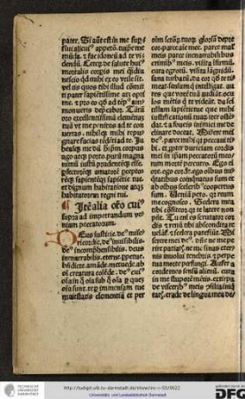 Deus iustitie, deus misericordie, deus invisibilis, deus imcomprehensibilis, deus inenarrabilis...