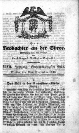 46. Stueck, 13. November 1848