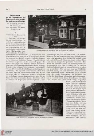12: Erinnerungen an die Studienfahrt der Deutschen Gesellschaft für Gartenkunst nach England, [3] : Goombwood, Richmond, Kew