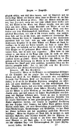 Zeugen, (s. Art. Verhör)