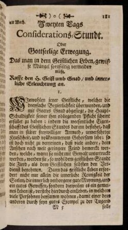 181-188, Considerations-Stundt oder gottseelige Erwegung