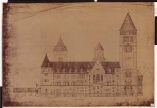 Königliches Residenzschloss Posen, Posen: Ansicht Königsring 1:100