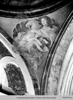 Glorie der heiligen Lucia - Kuppelzwickel: Castitas