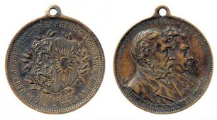 Schleswig-Holstein: Tragbare Medaille auf die Jubelfeier der Erhebung Schleswig-Holsteins