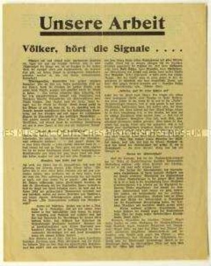 Aufruf zur Wahl von Adolf Hitler zum Reichspräsidenten am 10. April 1932