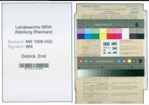 Entnazifizierung Emil Dobrick , geb. 10.08.1898 (Postbetr.Assistent)