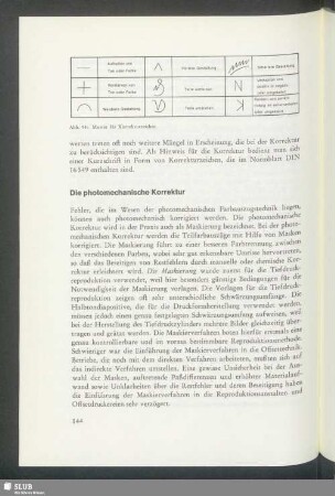 Die photomechanische Korrektur