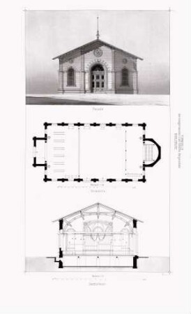 "Städtische Schulbauten der Haupt- und Residenzstadt Karlsruhe". Turnhalle der Höheren Bürgerschule und des Realgymnasiums