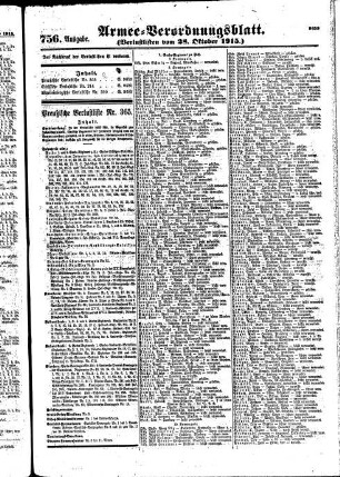 756. Ausgabe. Donnerstag, 28. Oktober 1915