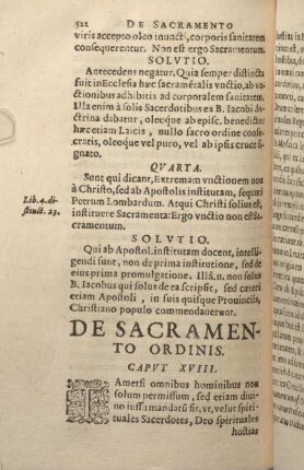 De Sacramento Ordinis. Capvt XVIII.