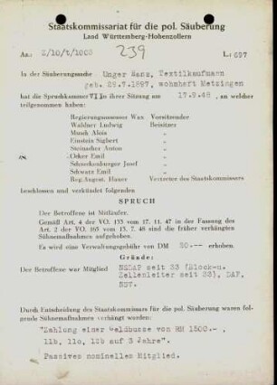 Unger, Hans