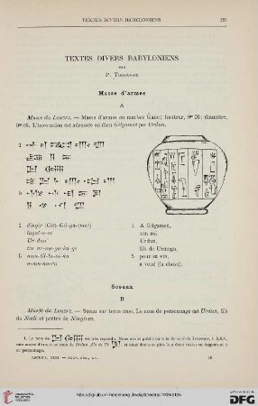 31: Textes divers babyloniens