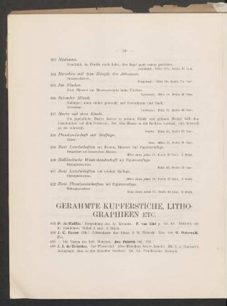 Gerahmte Kupferstiche, Lithographieen etc