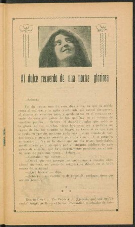 Al dulce recuerdo de una noche gloriosa