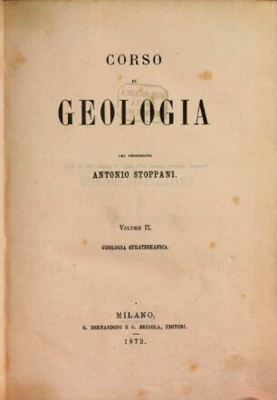 Corso di Geologia, II