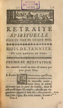 Retraite Spirituelle Pour Un Jour De Chaque Mois : Avec D'Autres Exercices De Piété, 1
