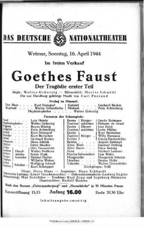 Goethes Faust Der Tragödie erster Teil