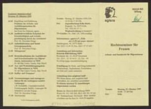 Rechtsseminar für Frauen. Arbeits- und Sozialrecht für Migrantinnen