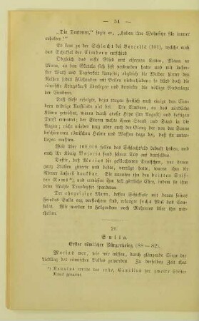 20. Sulla. Erster römischer Bürgerkrieg