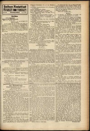 Zweite Ausgabe vom Samstag, den 06. Mai 1916.