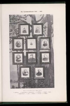 Die Kommandeure 1866 - 1907.