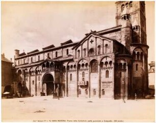 Dom Santa Maria Assunta, Modena: Seitenansicht mit Campanile