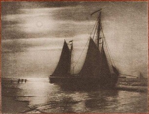 Segelboot am Strand