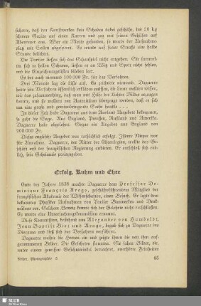 Erfolg, Ruhm und Ehre