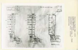 Appartementhaus (Diplomarbeit bei Willy Kreuer): 3. Geschoss A und B, Grundrisse 1:200