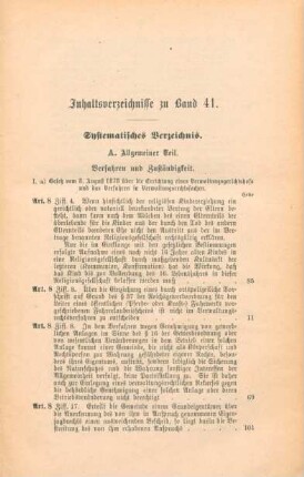 Systematisches Verzeichnis