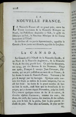 La Nouvelle France.