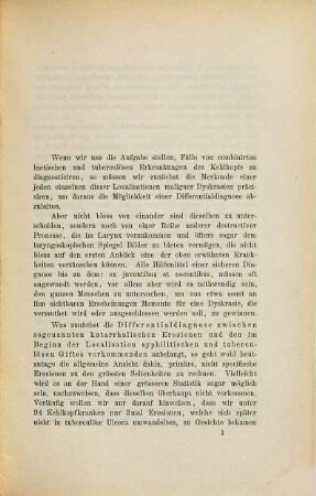 Ueber Kombination von Syphilis und Tuberculose im Larynx