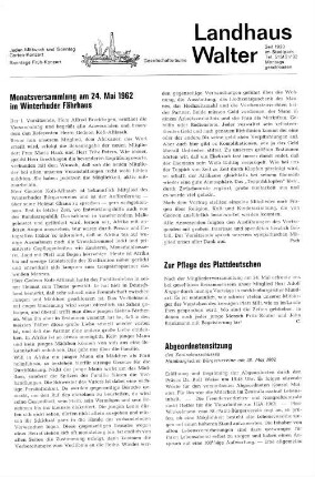 Zur Pflege des Plattdeutschen