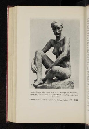 Grosse Sitzende. Plastik von Georg Kolbe, 1879-1947