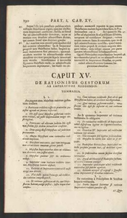 Caput XV. De Rationibus Gestorum Ab Imperatore Reddendis.
