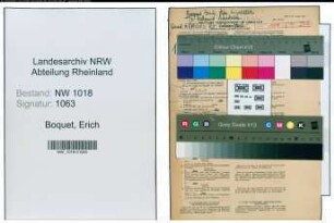 Entnazifizierung Erich Boquet , geb. 08.03.1900 (Kaufmaennischer Angestellter)