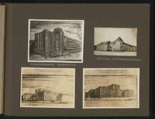 Schlossbrauerei, Berlin-Schöneberg; Siedlung, Berlin-Friedrichshagen; Neubau Justizgebäude, Berlin-Mitte. Wettbewerb: Ansichten