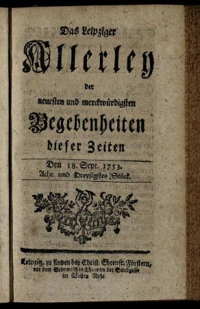 Den 18. Sept. 1753. Acht und Dreysigstes Stück.