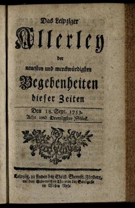 Den 18. Sept. 1753. Acht und Dreysigstes Stück.