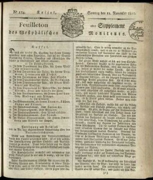No. 154, Sonntag den 11. November 1810