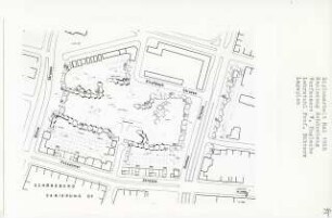 Sanierung Schöneberg, Berlin-Schöneberg (Diplomarbeit bei Kurt Dübbers): Lageplan 1:500
