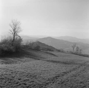 Cisa Pass, Blick auf die Gebirgslandschaft