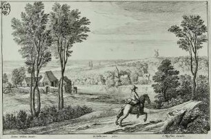 Reiter auf der Landstraße